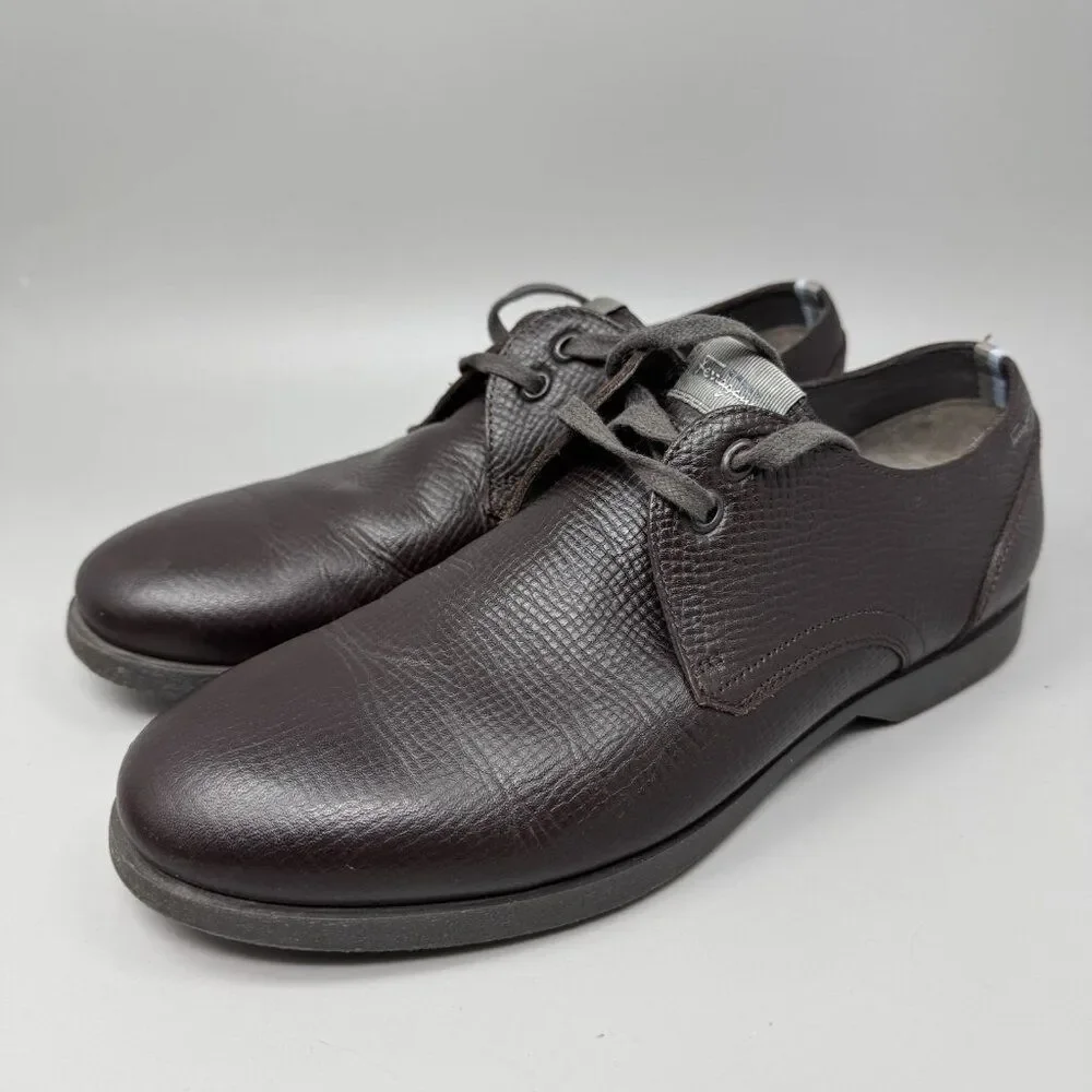 Salvadore Ferragamo World Mens Soft Soled Leather Shoes Size 8